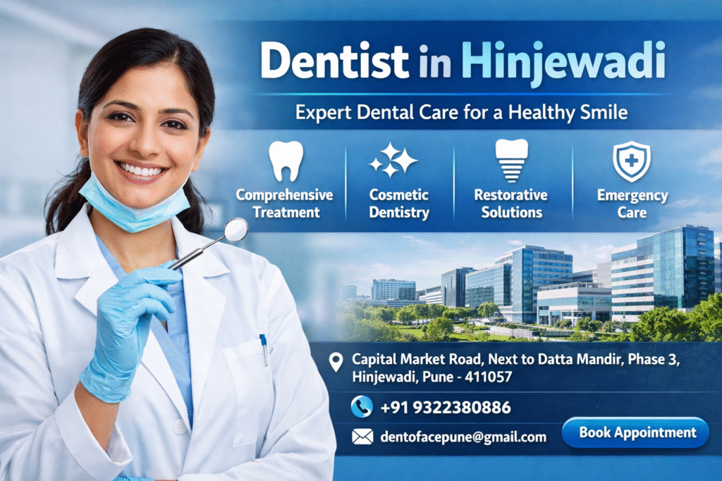 Professional Dentist in Hinjewadi providing advanced and painless dental treatments in a modern clinic.