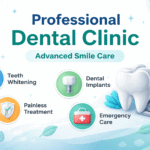 Modern aesthetic dental clinic interior with clean design and calming ambiance